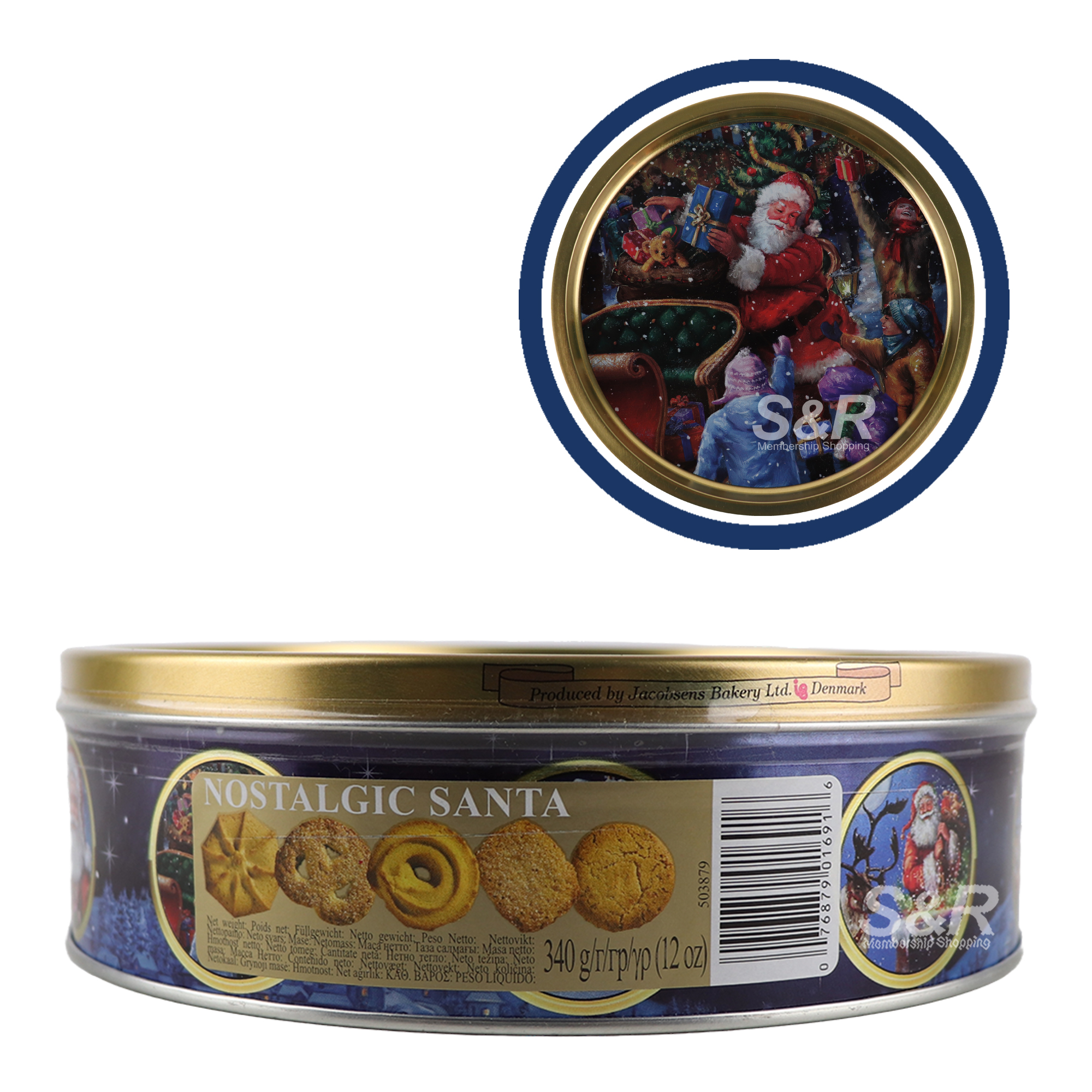 Jasobsens Nostalgic Santa Butter Cookies 340g Jasobsens Nostalgic Santa Butter Cookies 340g